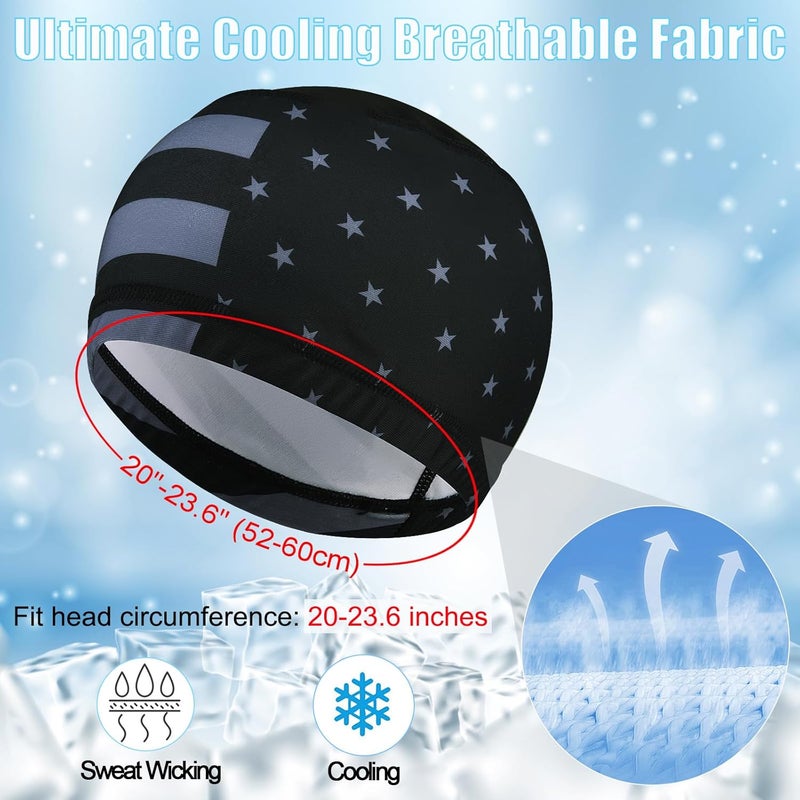 Roybens Cooling Skull Caps for Men, Hard Hat Liner Helmet Liner Cycling Cap Running Beanie Motorcycle Sweat Wicking Head Wrap Women - Image 5